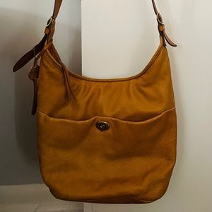 Margot New York Genuine Leather Crossbody Purse